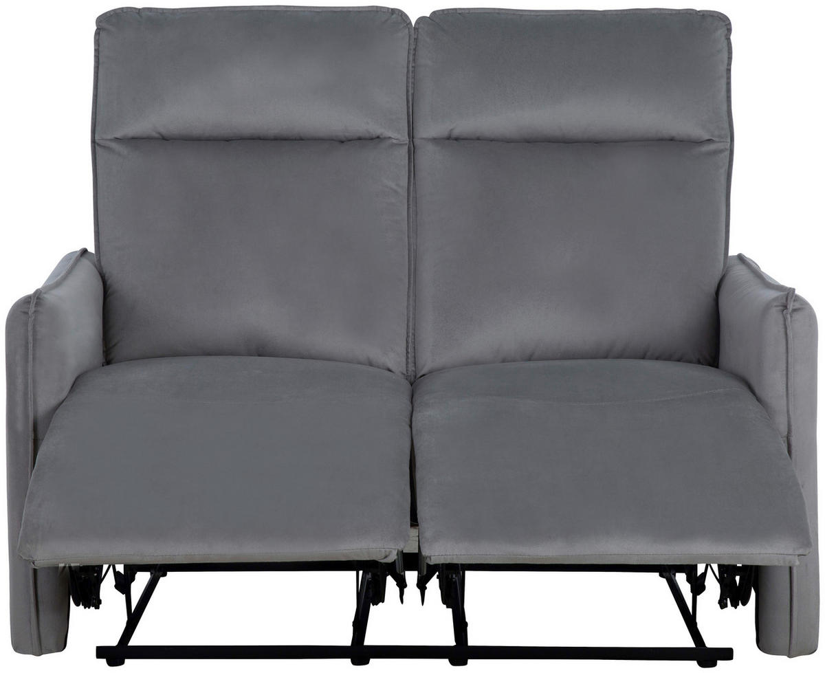 SEDACIA ZOSTAVA, textil, tmavosivá - tmavosivá, Konventionell, kov/textil (72/102/88cm) - P & B