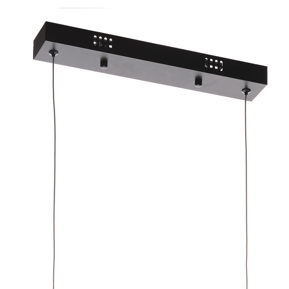 LED-HÄNGELEUCHTE 100/3/110 cm  - Klar/Graphitfarben, Design, Glas/Metall (100/3/110cm)