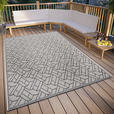 OUTDOORTEPPICH 115/170/170 cm Clyde Grau, Beige  - Beige/Grau, Design, Kunststoff/Textil (115/170/170cm) - Novel