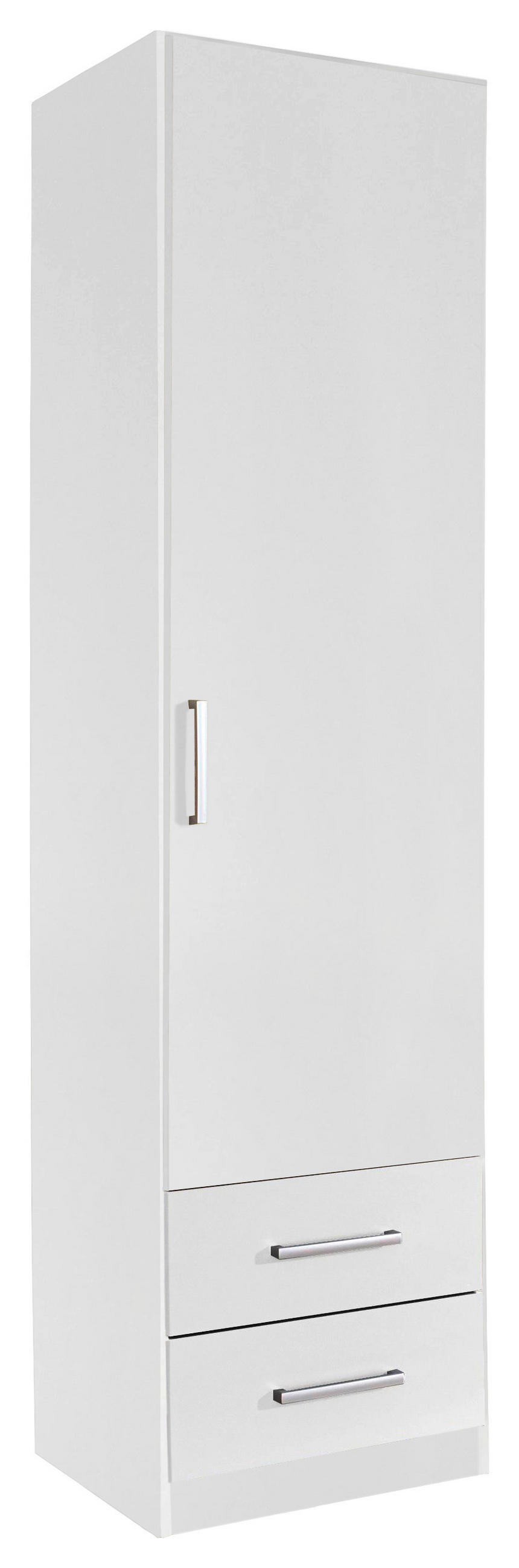 Drehtürenschrank Mit Laden 47cm Albero, Weiß