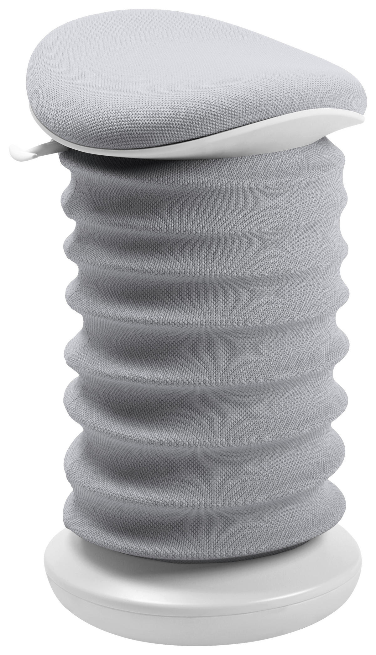 BÜROHOCKER 37,5/53-64/36 cm  - Grauweiß/Weiß, Design, Kunststoff/Textil (37,5/53-64/36cm) - Topstar