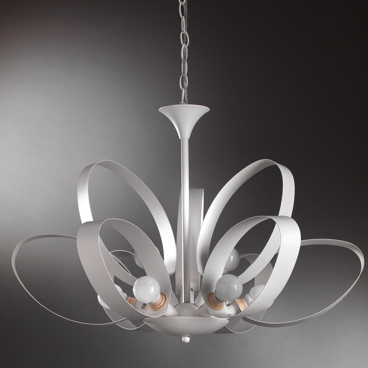 KRONLEUCHTER 75/115 cm   - Weiß, Design, Metall (75/115cm)