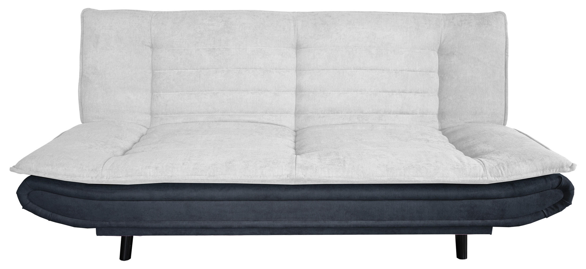 SCHLAFSOFA Mikrofaser, gesteppt Anthrazit, Greige  - Greige/Anthrazit, MODERN, Holz/Textil (194/90/100cm) - P & B