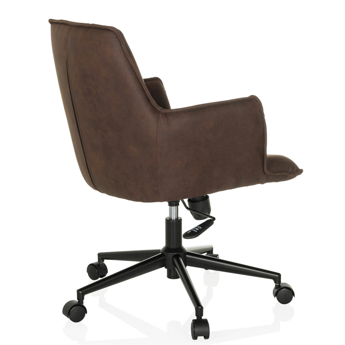 DREHSTUHL Dunkelbraun  - Dunkelbraun/Schwarz, MODERN, Kunststoff/Textil (54/85/70cm) - MID.YOU