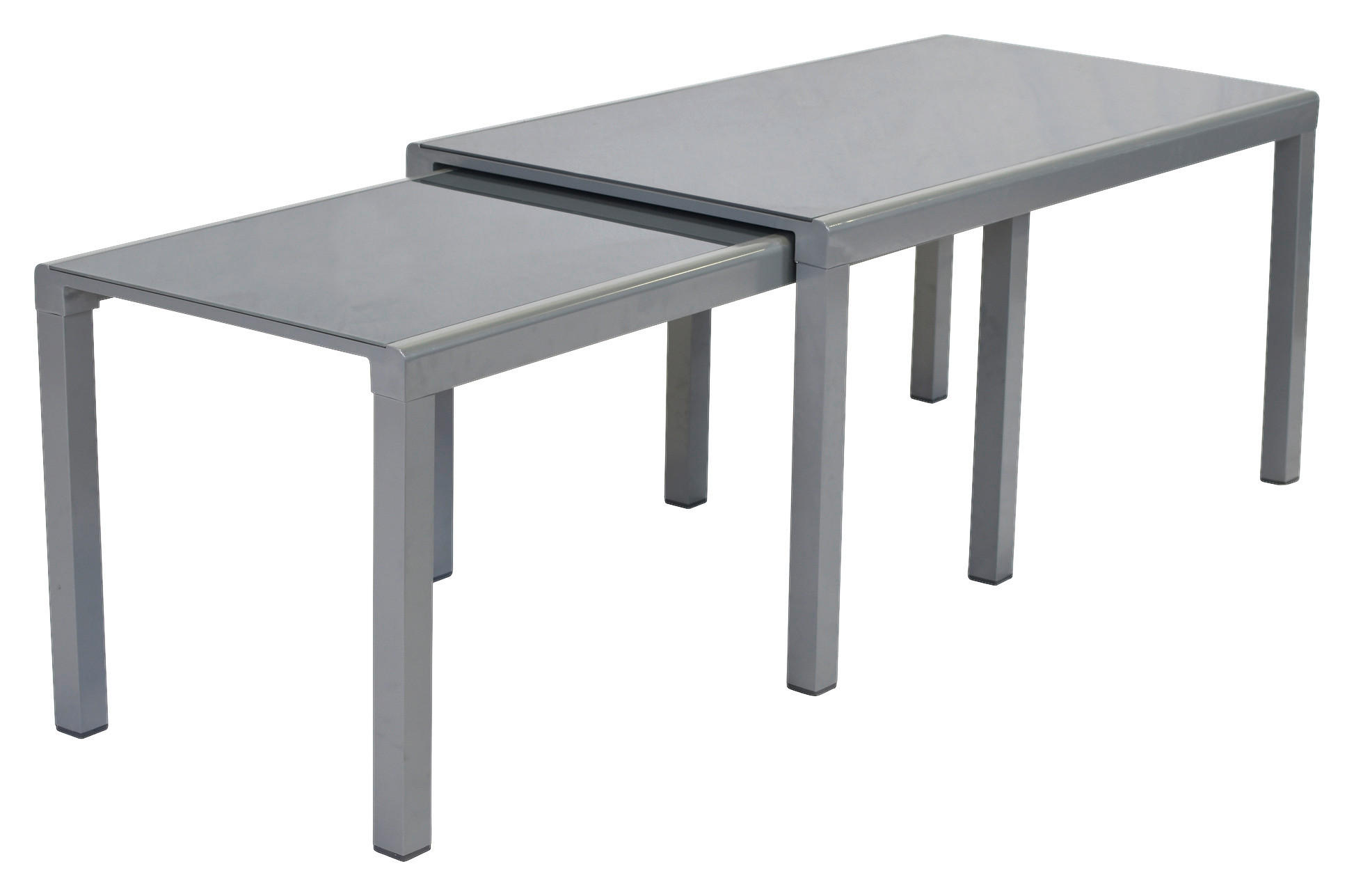 GARTENTISCH 160/78/75 cm  - Silberfarben, MODERN, Glas/Metall (160/78/75cm) - Gardenson