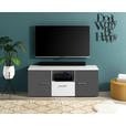 TV-ELEMENT 135/54/37 cm  - Alufarben/Graphitfarben, MODERN, Holzwerkstoff/Kunststoff (135/54/37cm) - Carryhome
