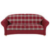 3-SITZER-SOFA Flachgewebe Rot  - Buchefarben/Rot, Design, Holz/Textil (202/85/81cm) - Max Winzer