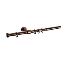 VORHANGSTANGENSET  210 cm  - Goldbraun, Basics, Metall (210cm)