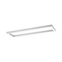LED-DECKENLEUCHTE   - Alufarben, Design, Kunststoff/Metall (110/30cm) - Neuhaus PURE