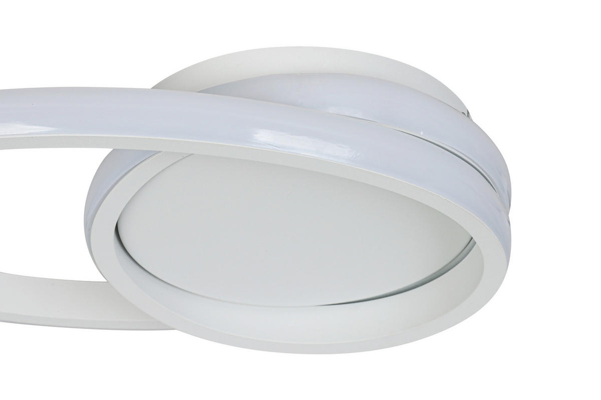 DECKENLEUCHTE 45/8 cm  - Weiß, Trend, Kunststoff/Metall (45/8cm) - Collett's Monde