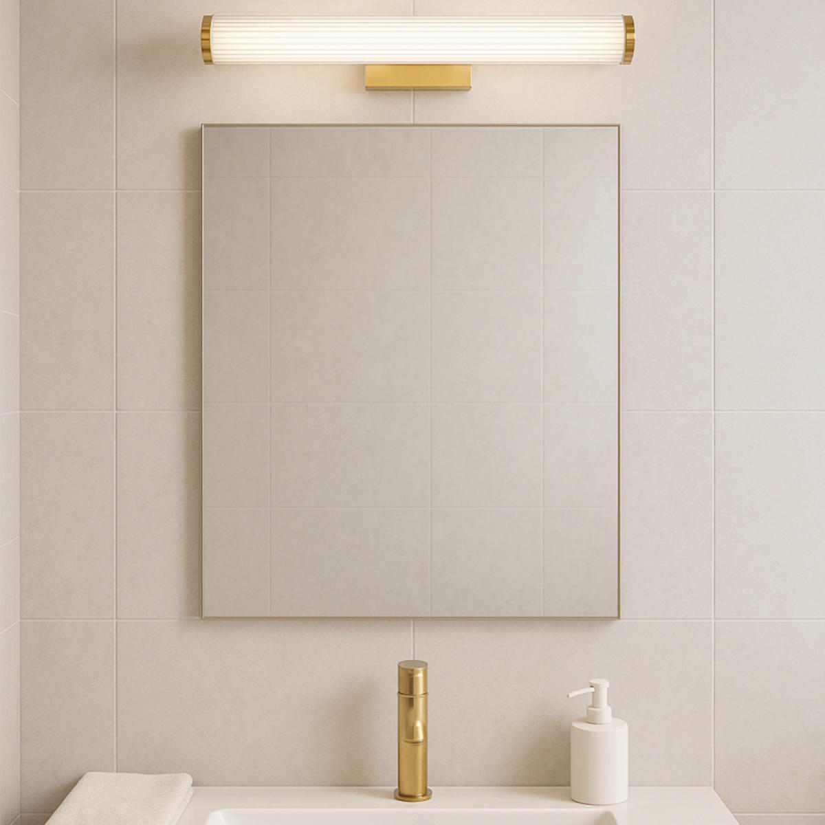 LED-WANDLEUCHTE Vena 6/45/11.5 cm  - Goldfarben, Design, Kunststoff (6/45/11.5cm)
