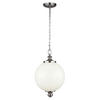 HÄNGELEUCHTE 30.5 /64.5  cm    - Edelstahlfarben, Konventionell, Glas/Metall (30.5 /64.5 cm) - Elstead Lighting