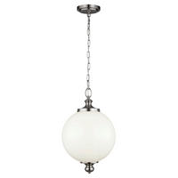 HÄNGELEUCHTE 30.5 /64.5  cm    - Edelstahlfarben, Konventionell, Glas/Metall (30.5 /64.5 cm) - Elstead Lighting