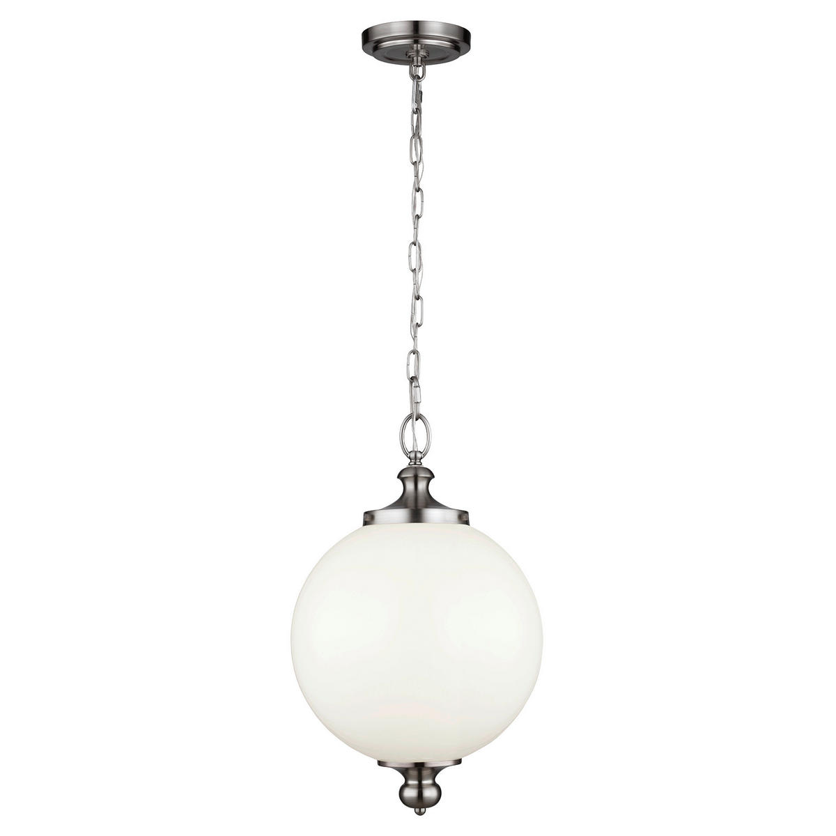 HÄNGELEUCHTE 30.5 /64.5  cm    - Edelstahlfarben, Konventionell, Glas/Metall (30.5 /64.5 cm) - Elstead Lighting