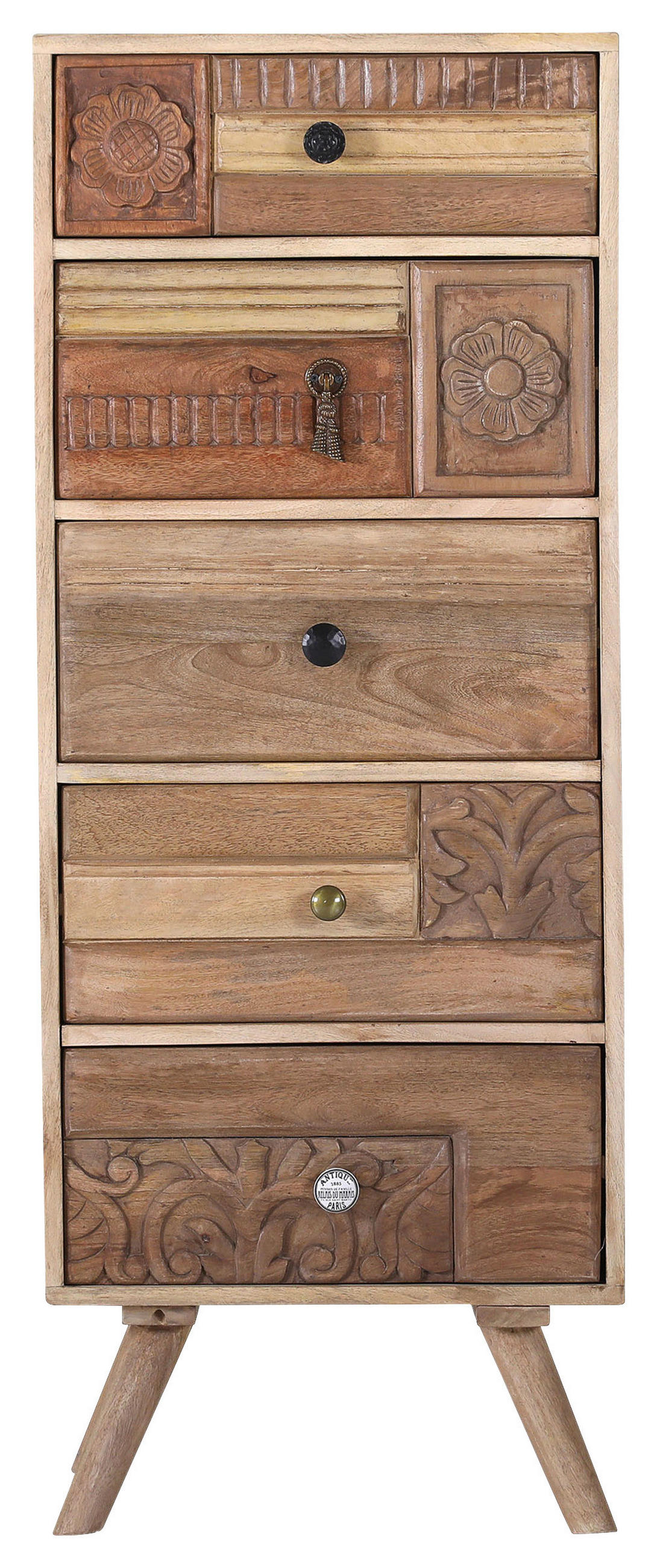 KOMMODE  in 48/120/42 cm  - Messingfarben/Silberfarben, Design, Holz/Metall (48/120/42cm) - Landscape