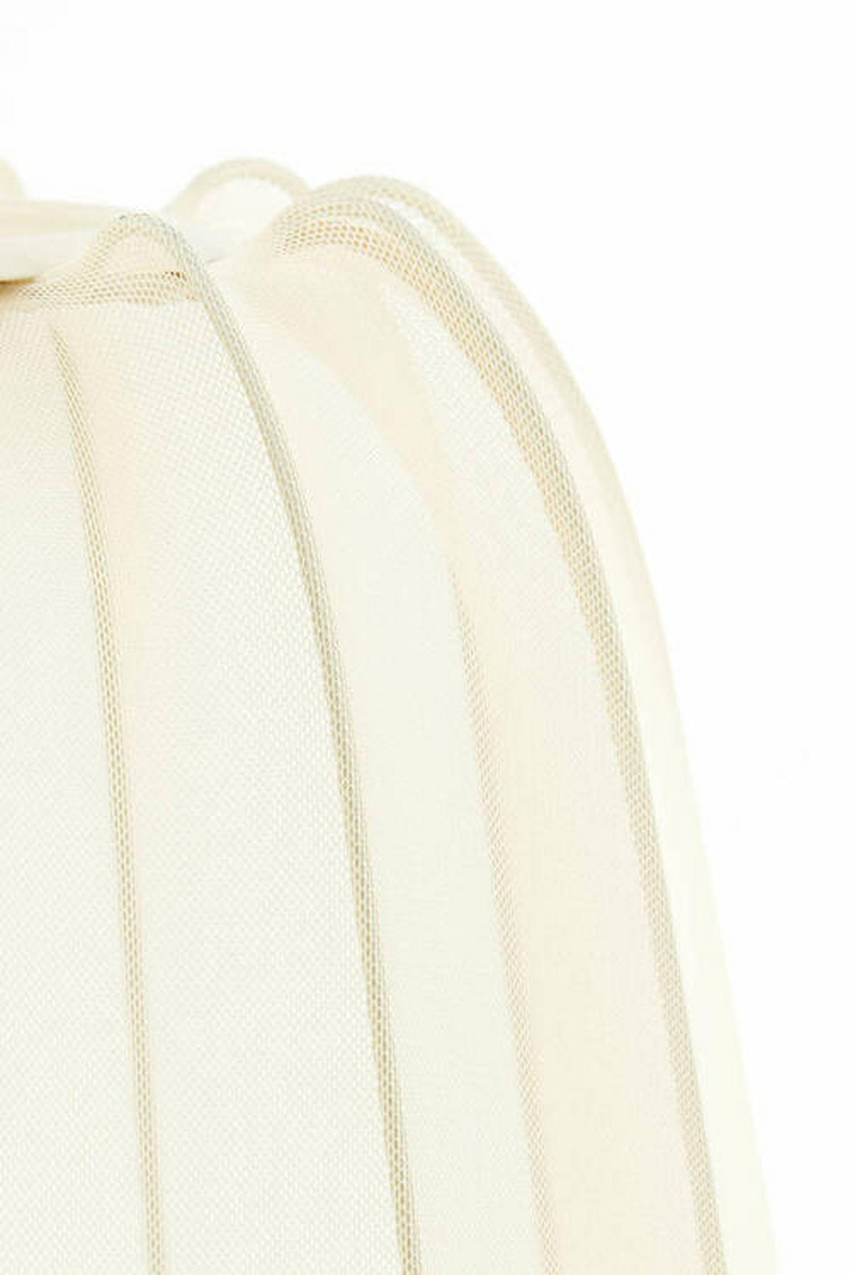 TISCHLEUCHTE Plumeria 25/45 cm   - Braun, Design, Textil (25/45cm) - Light & Living