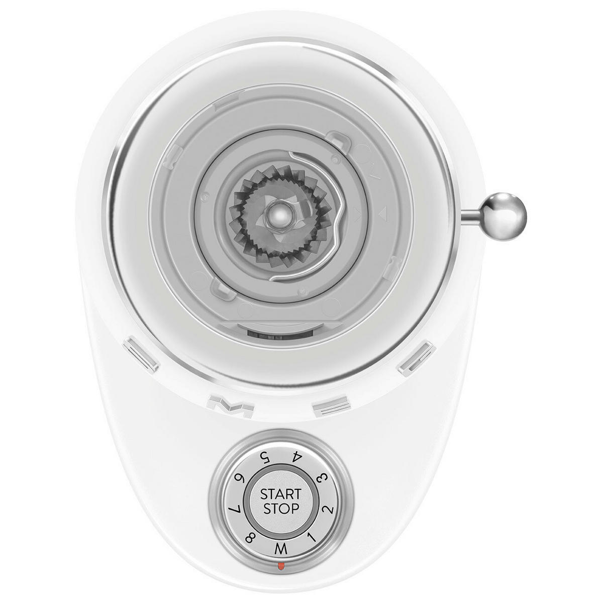 MLINČEK ZA KAVO  50`Style  15/35/22 cm                 - bela/visoki sijaj, Basics, kovina/umetna masa (15/35/22cm) - SMEG
