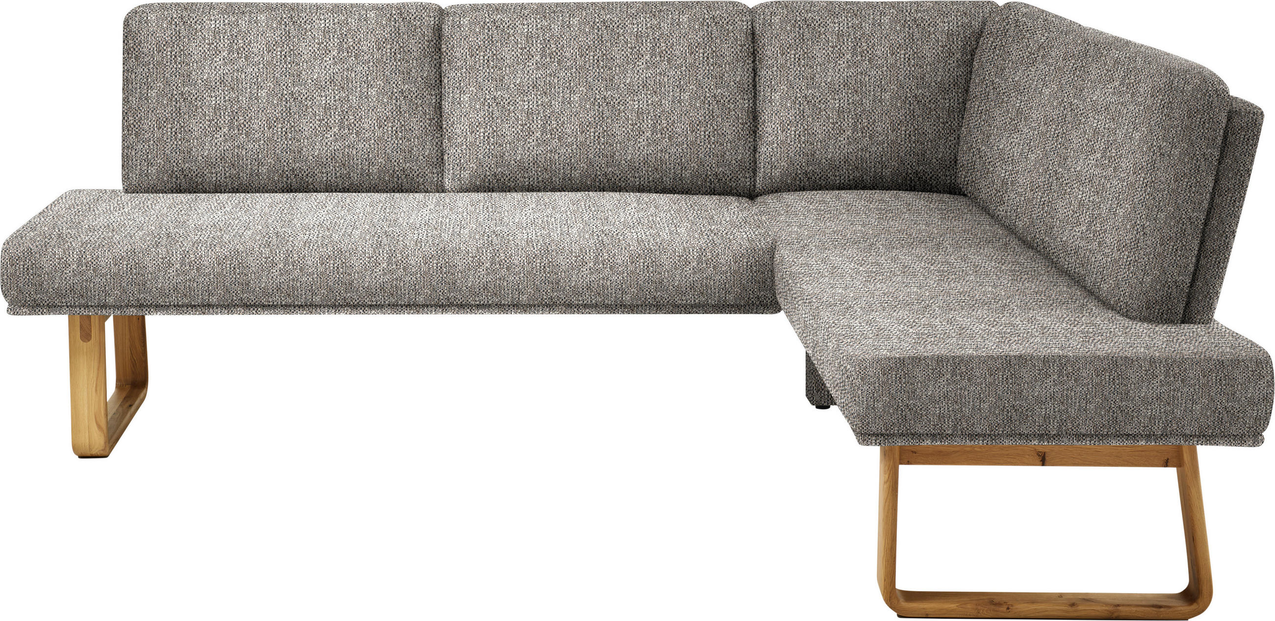 ECKBANK 240/174 cm  in Eichefarben, Beige  - Eichefarben/Beige, Design, Holz/Textil (240/174cm) - Dieter Knoll