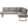 ECKBANK 240/174 cm  in Eichefarben, Beige  - Eichefarben/Beige, Design, Holz/Textil (240/174cm) - Dieter Knoll