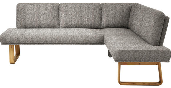 ECKBANK 280/174 cm in Eichefarben, Beige - Eichefarben/Beige, Design, Holz/Textil (280/174cm) - Dieter Knoll