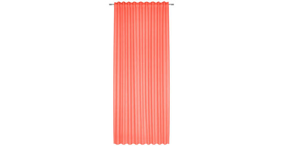 FERTIGVORHANG halbtransparent - Koralle/Orange, Basics, Textil (140/300cm) - Esposa