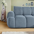 ECKSOFA Blau Flachgewebe  - Blau/Schwarz, KONVENTIONELL, Kunststoff/Textil (274/174cm) - Carryhome