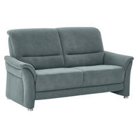 2,5-SITZER Flachgewebe Graublau  - Graublau/Alufarben, Konventionell, Textil/Metall (172/96/93cm) - Beldomo Premium