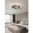 LED-DECKENLEUCHTE 54,5/46/6 cm    - Chromfarben/Schwarz, Design, Kunststoff/Metall (54,5/46/6cm) - Novel