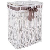 RUHÁSKOSÁR - fehér/szürke, Basics, textil/fa (44/56/34cm) - Landscape