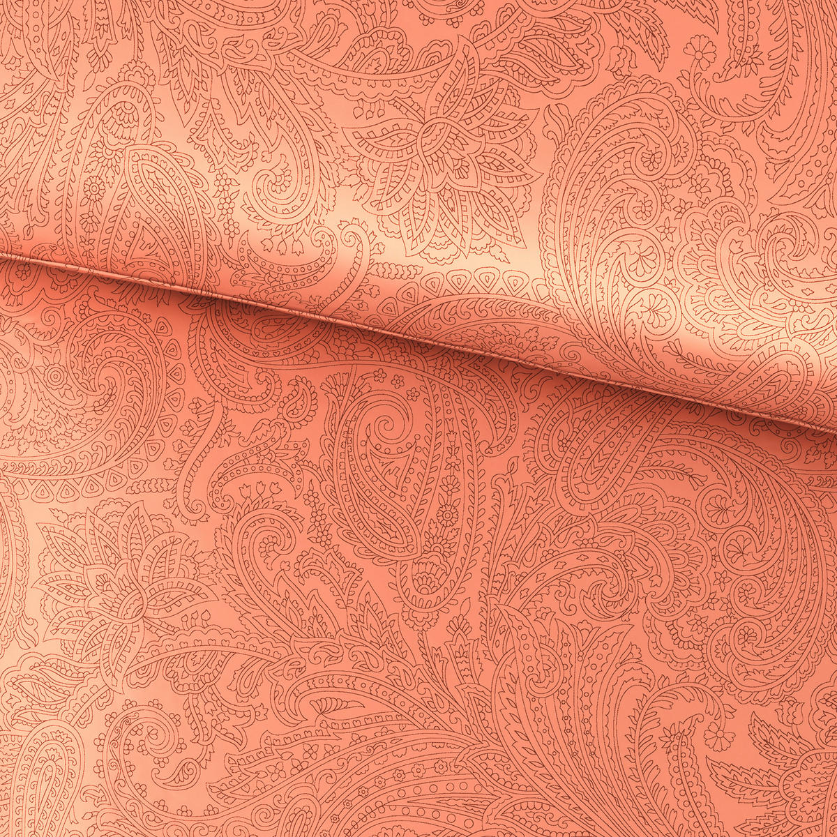 POVLEČENÍ, satén, oranžová, 140/200 cm - oranžová, Konvenční, textil (140/200cm) - Bio:Vio
