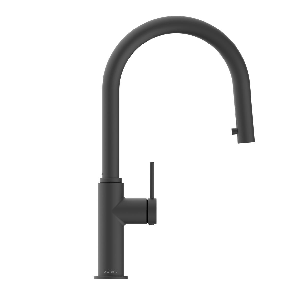 KÜCHENARMATUR  - Schwarz, Basics, Metall (5,5/43/26,5cm) - Schütte