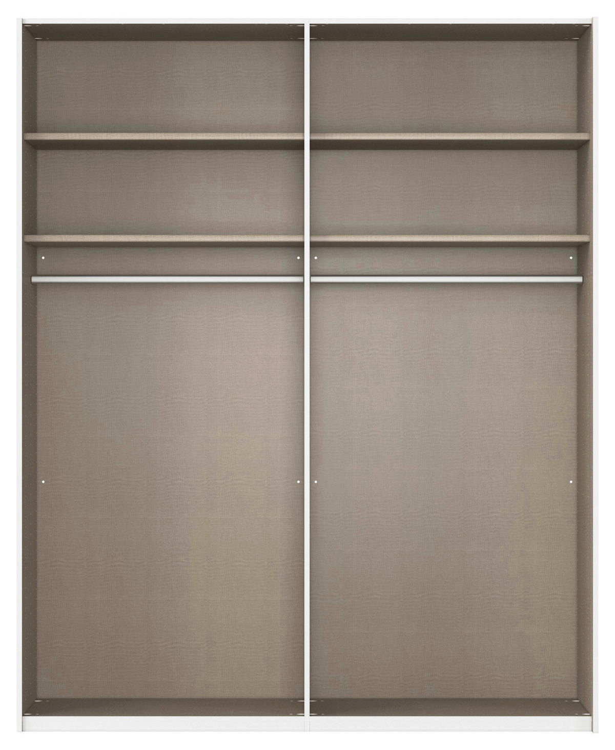 SCHWEBETÜRENSCHRANK 181/223/68 cm 2-türig Champagner, Schwarz  - Champagner/Schwarz, KONVENTIONELL, Glas/Holzwerkstoff (181/223/68cm) - Novel
