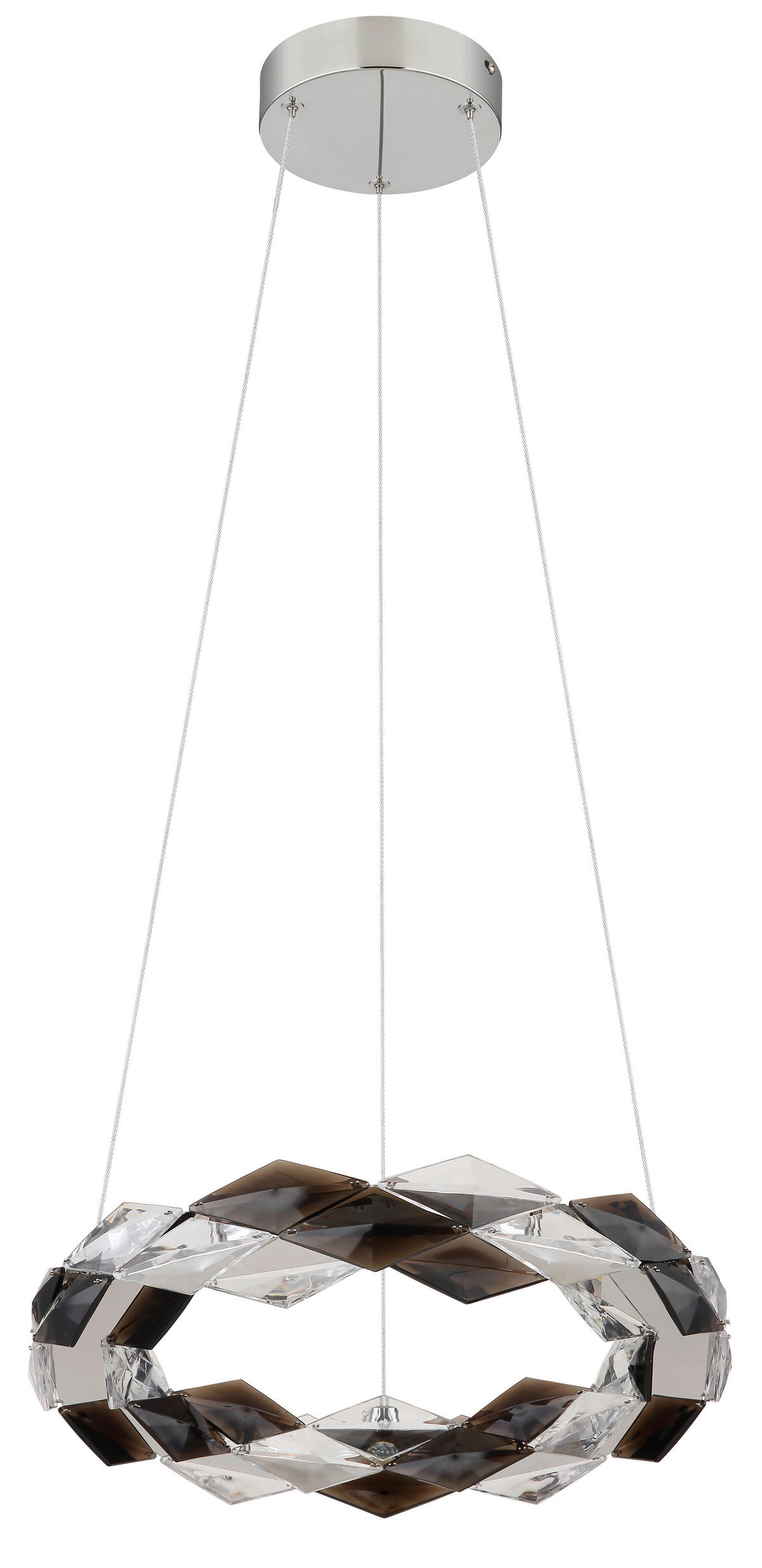 LED-HÄNGELEUCHTE 37,5/130 cm    - Klar, Design, Kunststoff/Metall (37,5/130cm) - Globo