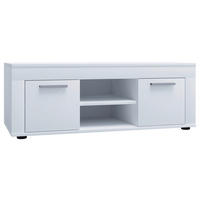 LOWBOARD Usilo  in 102/37/45 cm  - Weiss/Silberfarben, Design, Holzwerkstoff/Kunststoff (102/37/45cm) - MID.YOU