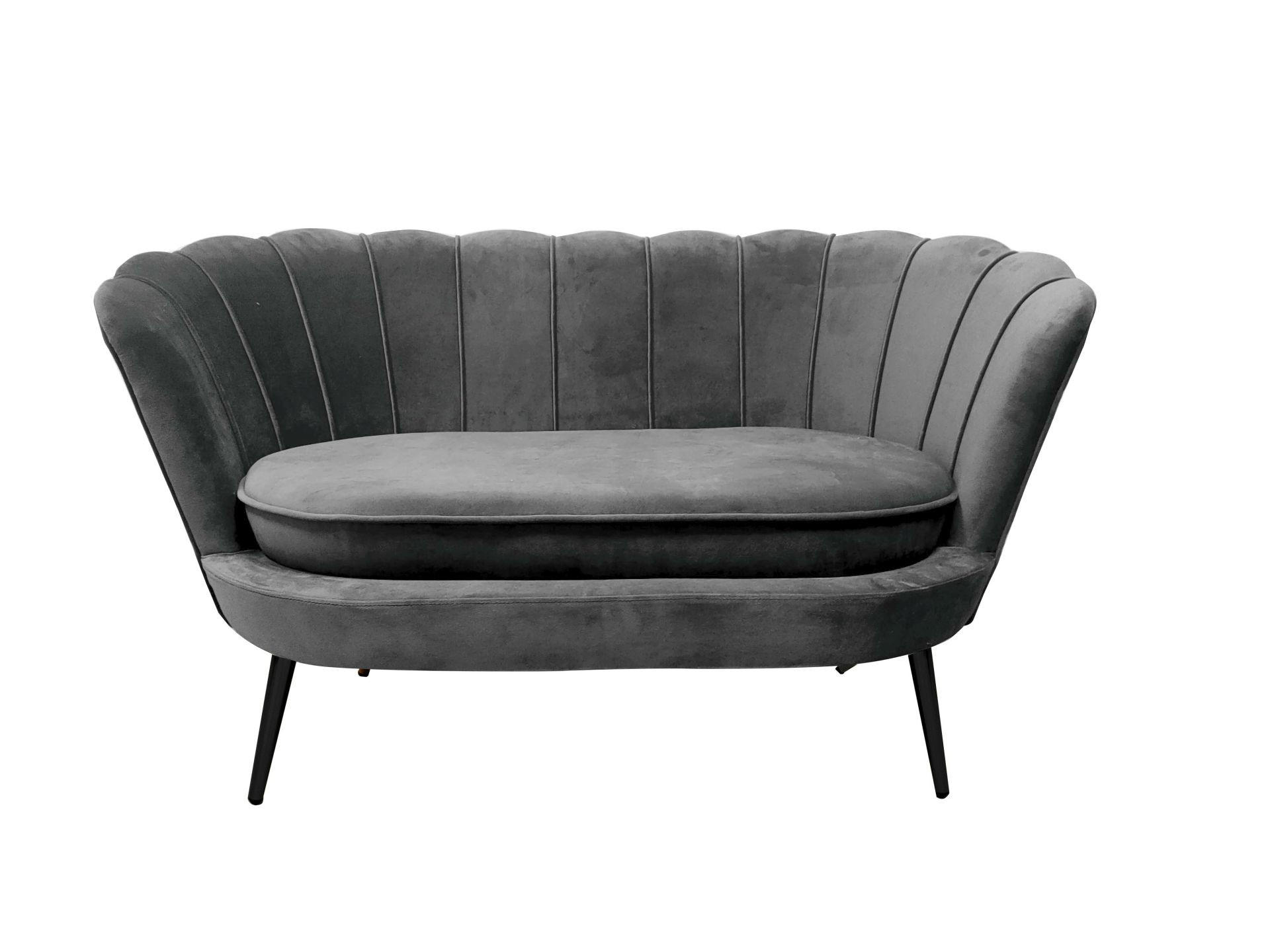 DVOSJED drvo, metal, tekstil  siva, zlatne boje    - siva/zlatne boje, Moderno, drvo/metal (132/78/76cm) - Xora