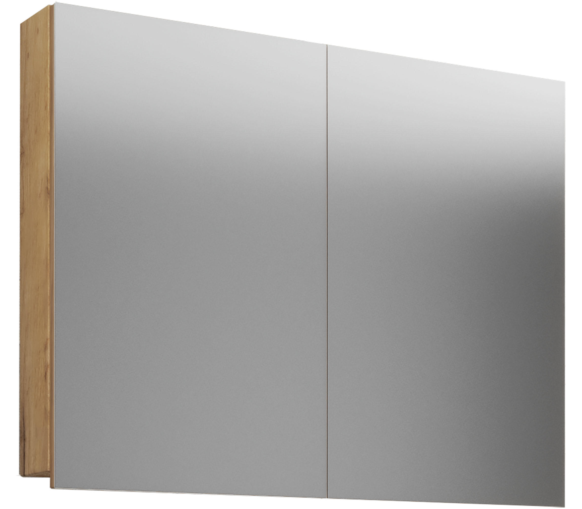 SPIEGELSCHRANK 80/59/12 cm  - Eichefarben/Honig, Basics, Glas/Holzwerkstoff (80/59/12cm) - MID.YOU