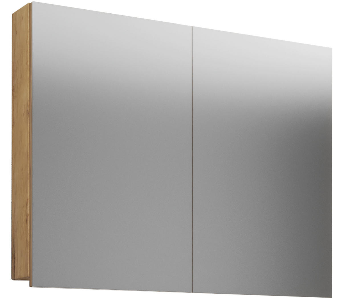 SPIEGELSCHRANK 80/59/12 cm  - Eichefarben/Honig, Basics, Glas/Holzwerkstoff (80/59/12cm) - MID.YOU