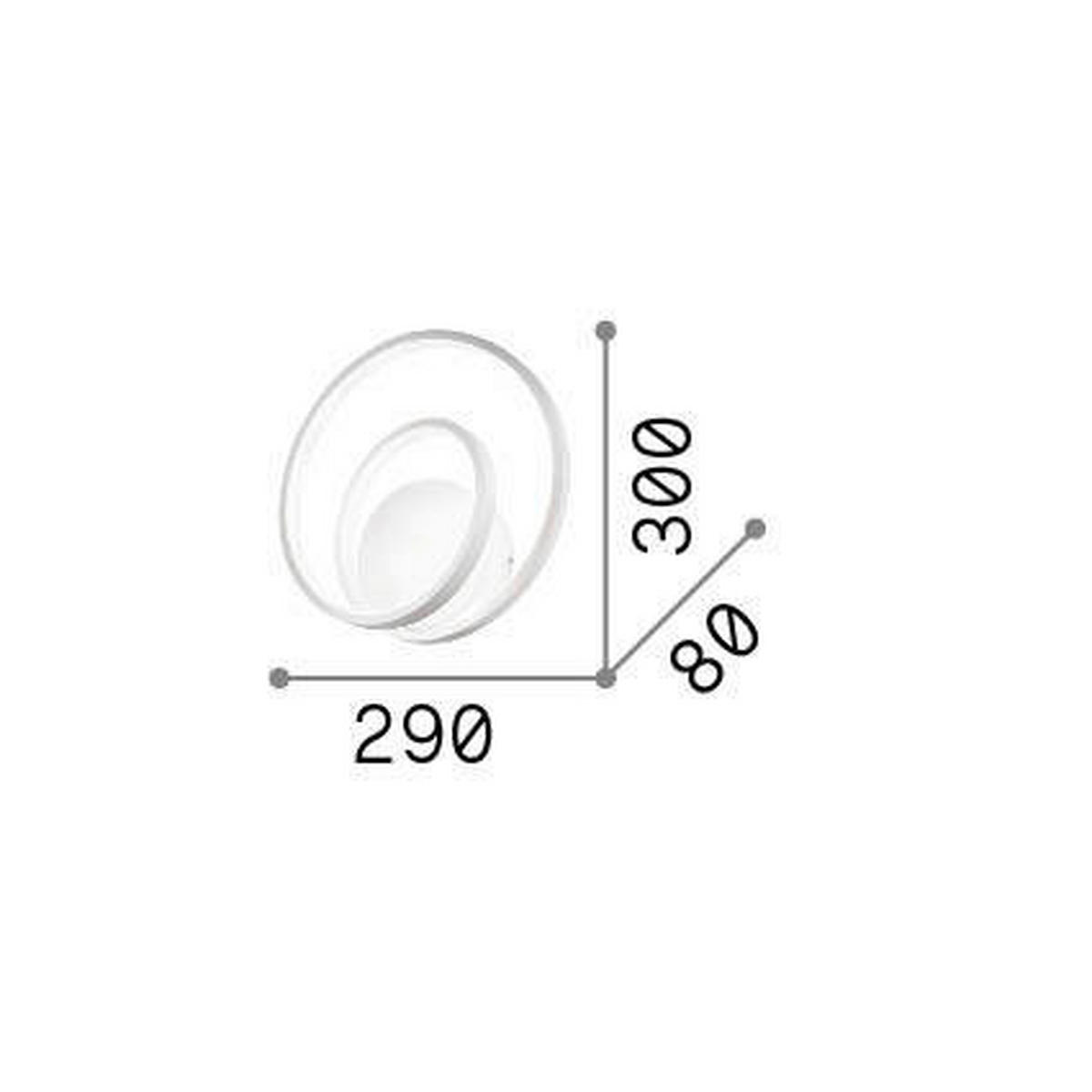 LED-WANDLEUCHTE 29/30/8 cm   - Messingfarben, Design, Kunststoff/Metall (29/30/8cm) - Ideal Lux