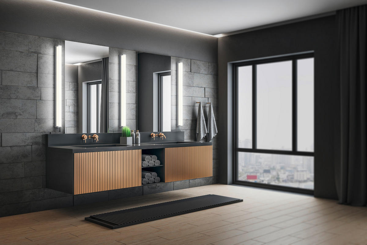 BADEZIMMER-WANDLEUCHTE - Chromfarben/Weiss, Basics, Kunststoff/Metall (3,8/80,0/7,9cm) - Trio Leuchten