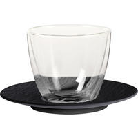 KÁVÉSCSÉSZE ÉS CSÉSZEALJ  - fekete/átlátszó, Basics, Üveg/kerámia (0,42l) - Villeroy & Boch