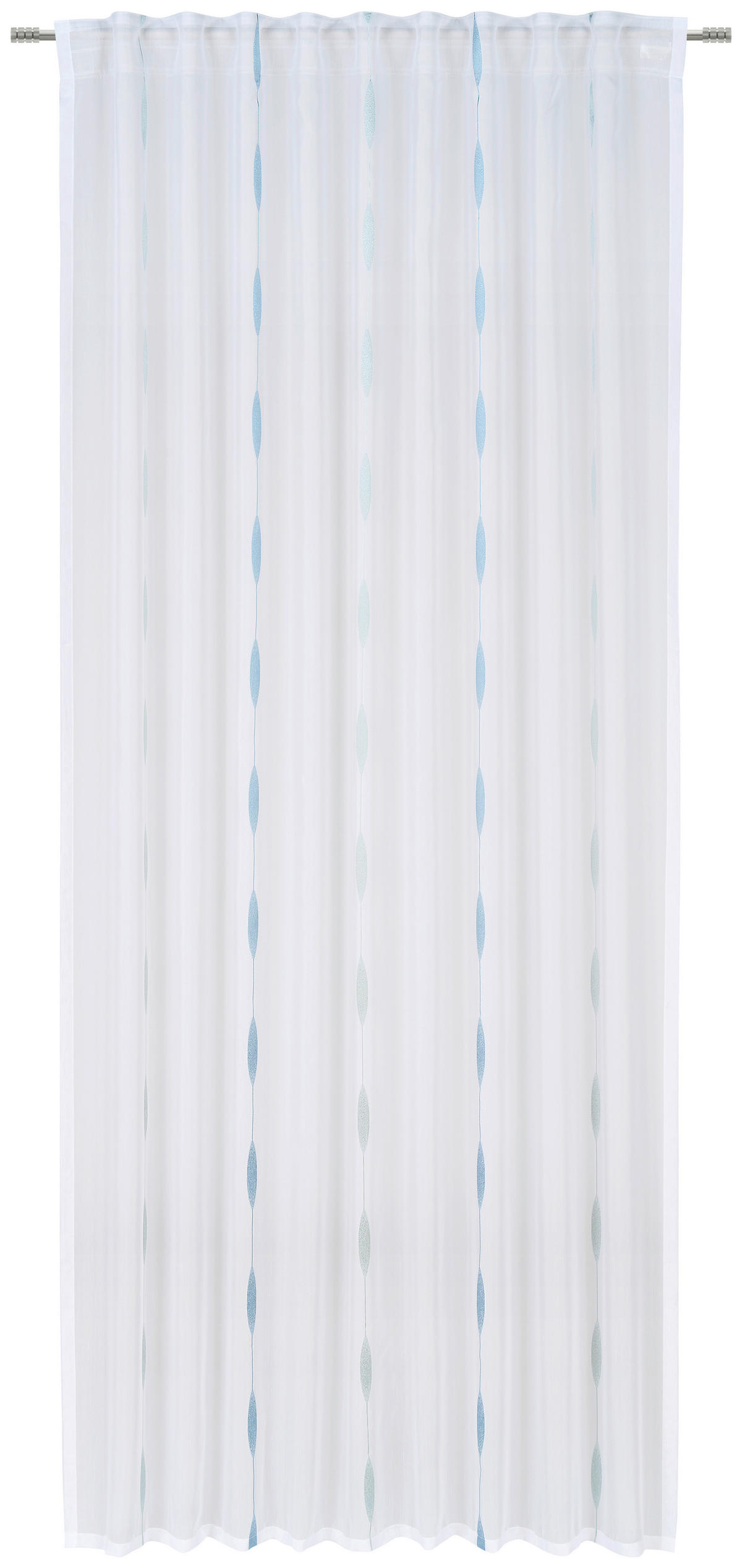 HOTOVÝ ZÁVĚS, poloprůhledné, 140/245 cm - modrá, Konvenční, textil (140/245cm) - Esposa