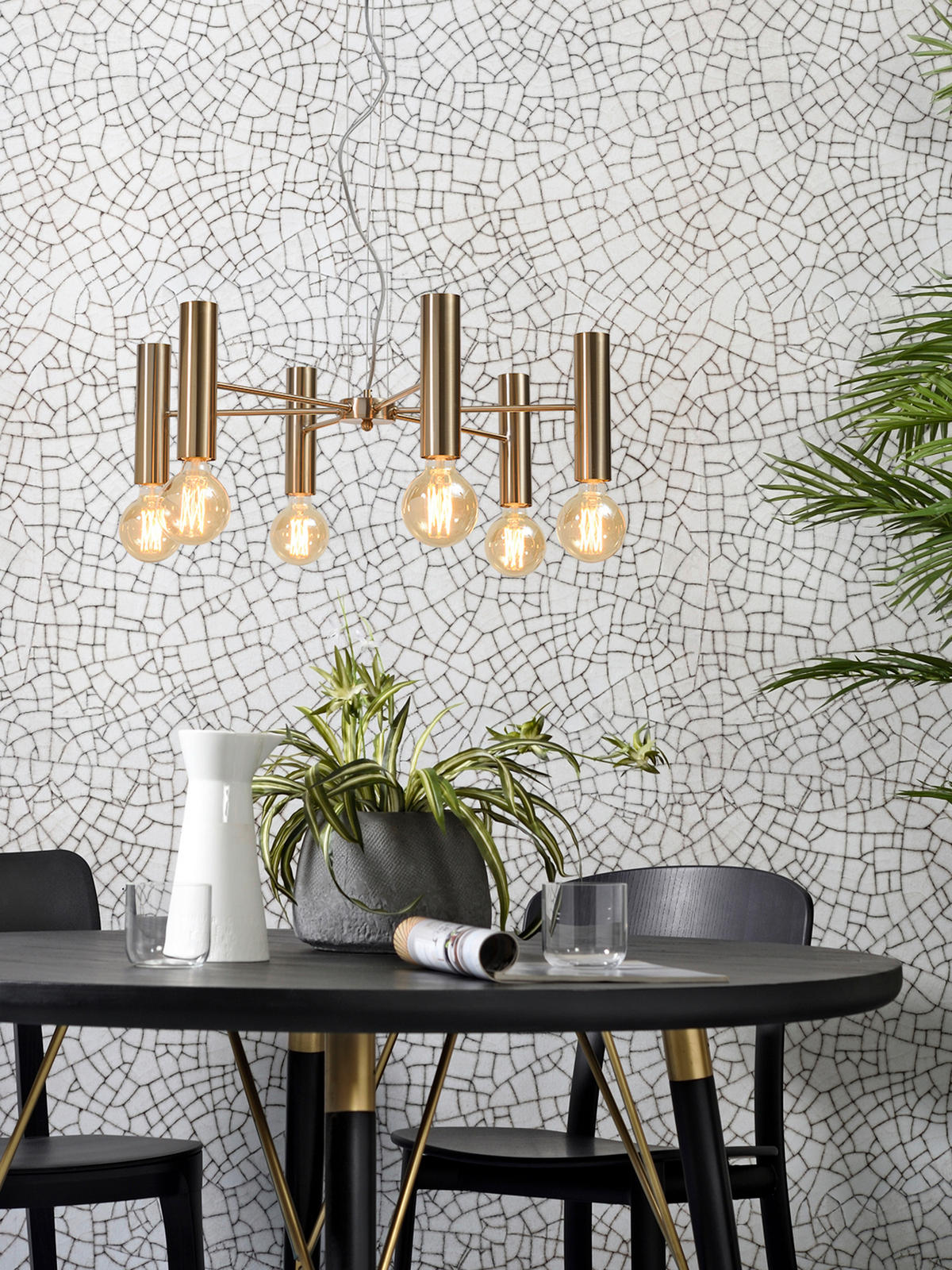 KRONLEUCHTER 68,5/20/68,5 cm   - Goldfarben, Design, Metall (68,5/20/68,5cm) - It's about Romi