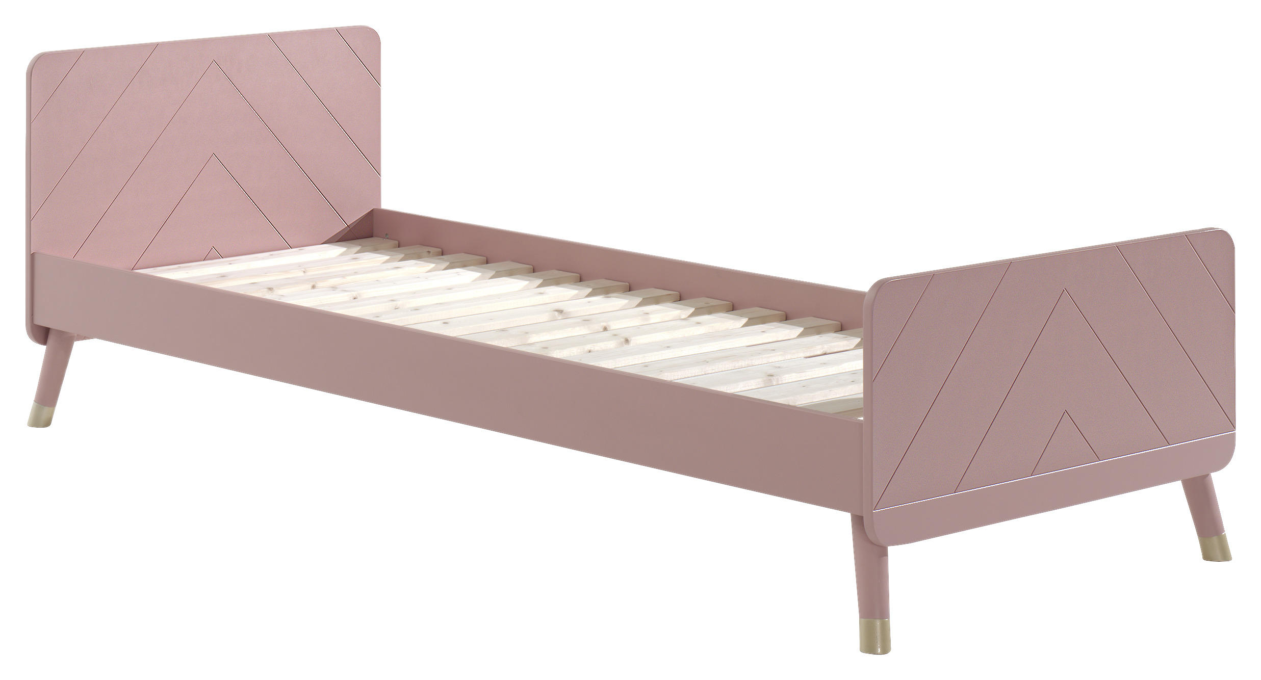 BETT 90/200 cm Rosa - Rosa, KONVENTIONELL (90/200cm) - MID.YOU