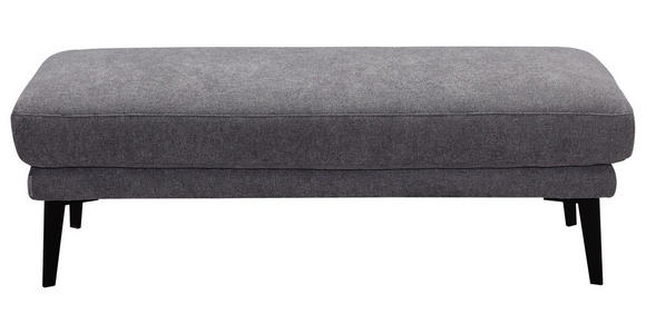 WOHNLANDSCHAFT in Textil Grau - Schwarz/Grau, Design, Textil/Metall (226/281cm) - Valnatura