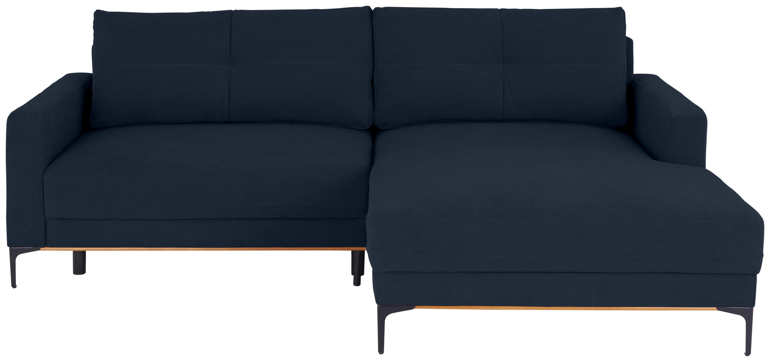 HÖRNSOFFA i kunglig blå  - kunglig blå/svart, Modern, metall/textil (238/162cm) - Ondega