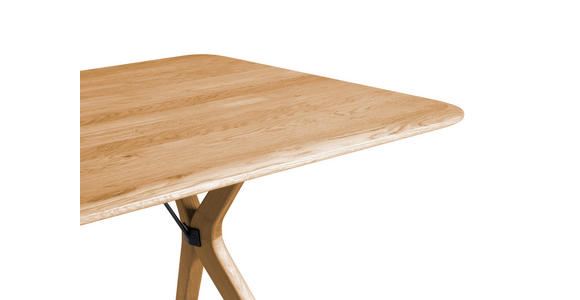 ESSTISCH Eiche vollmassiv rechteckig Eichefarben  - Eichefarben, KONVENTIONELL, Holz (160/90/76cm) - Linea Natura