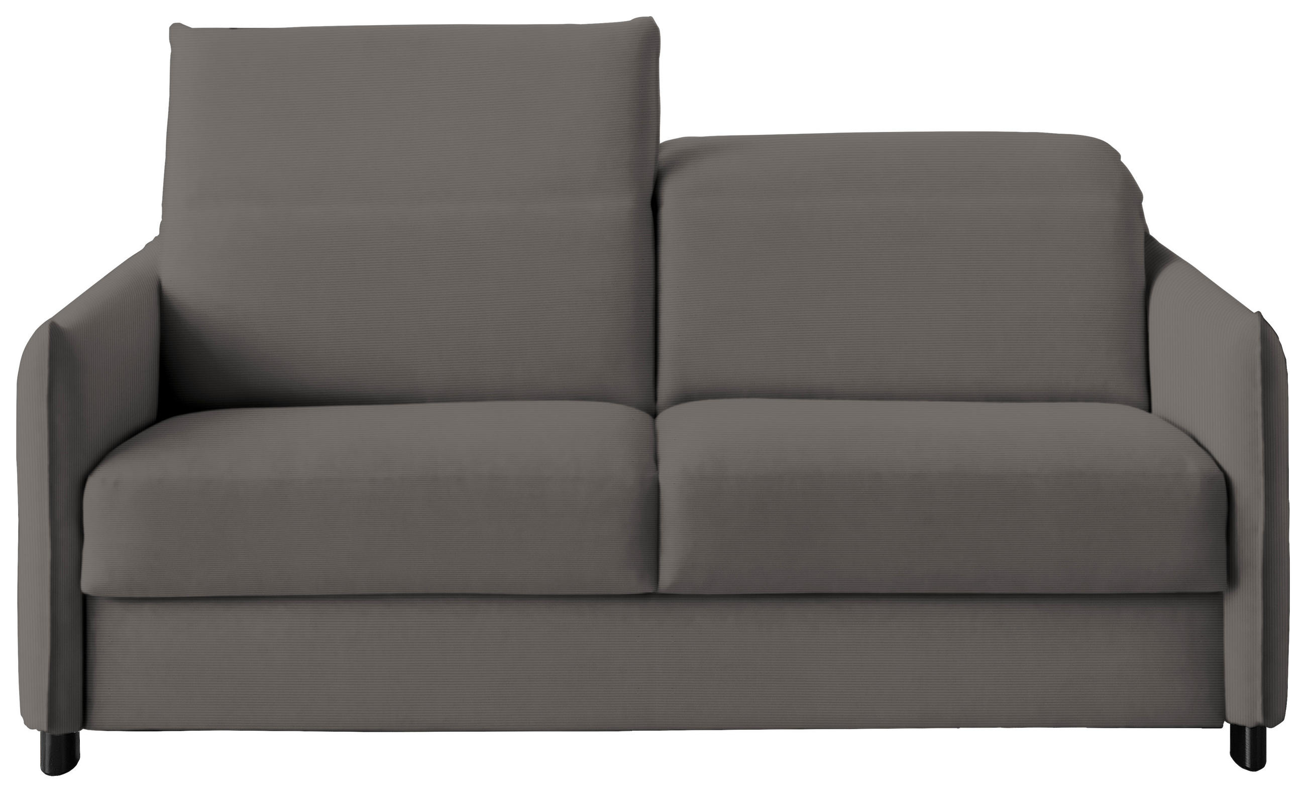 SCHLAFSOFA in Textil Anthrazit  - Anthrazit/Schwarz, Konventionell, Textil/Metall (188/84-105/100cm) - Bali