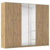 FALTTÜRENSCHRANK 271/229/54 cm 4-türig Eiche Artisan  - Eiche Artisan, Holzwerkstoff (271/229/54cm) - Rauch Möbel