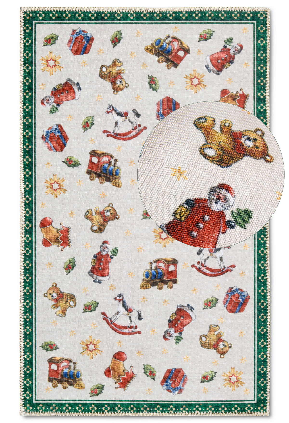 FLACHWEBETEPPICH 50/80 cm Toy's Delight Multicolor, Dunkelgrün  - Dunkelgrün/Multicolor, Design, Kunststoff/Textil (50/80cm) - Villeroy & Boch