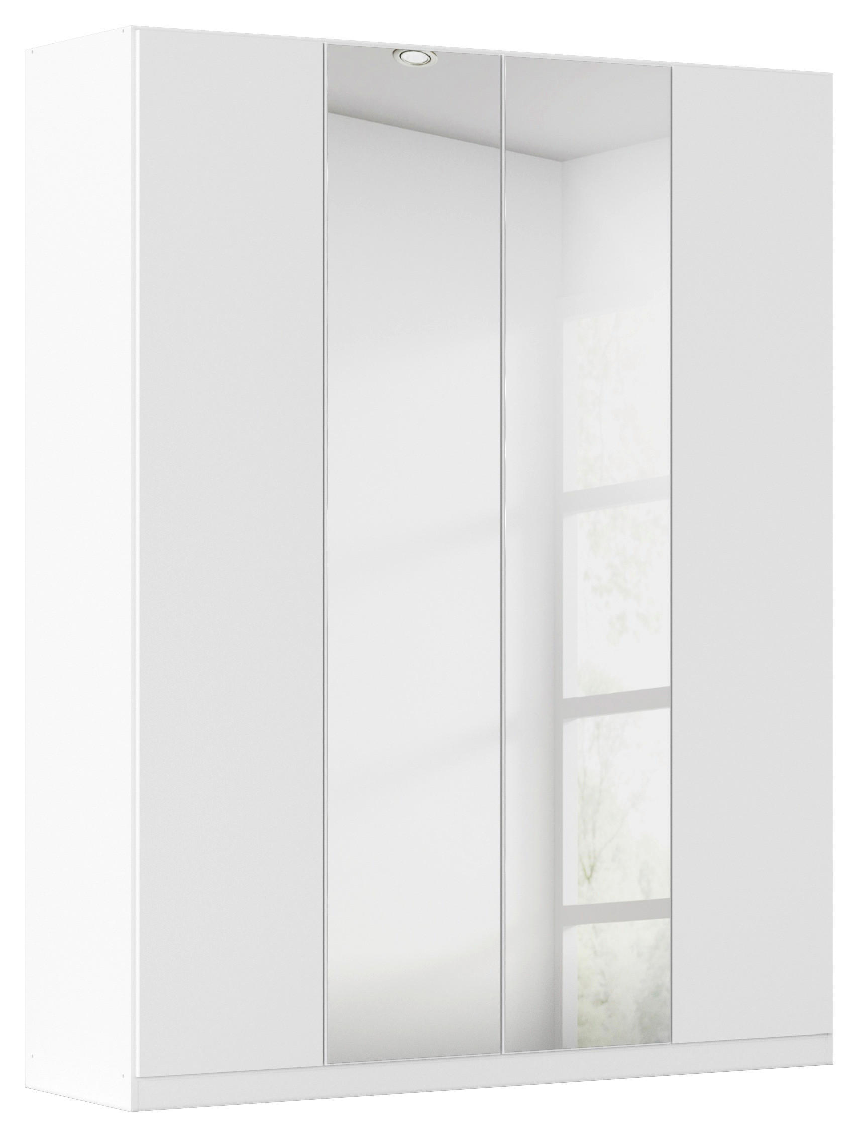 FALTTÜRENSCHRANK in Weiss  - Weiss, Holzwerkstoff (181/229/54cm) - Boxxx